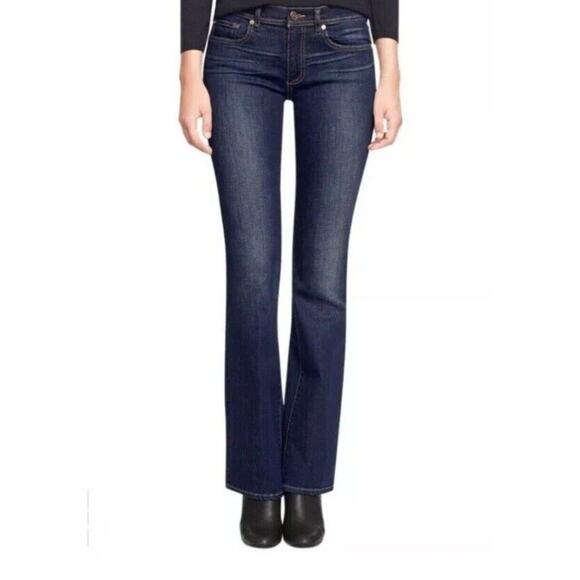 Tory Burch Bootcut Jeans Womens 25 Classic Tory Logo Low Rise Y2K Style Designer